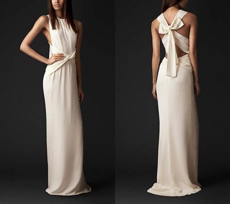 burberry prorsum bow back silk gown|burberry prorsum.